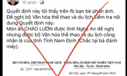 Bộ Văn hoá, Thể thao và Du lịch đề nghị xử lý thông tin xuyên tạc, sai sự thật