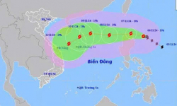 Bão Yinxing mạnh lên cấp 14 và liên tục đổi hướng