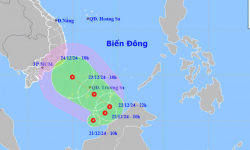 Áp thấp nhiệt đới giật cấp 8 trên Biển Đông