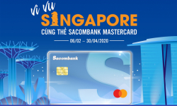 Chủ thẻ Sacombank mastercard được tặng chuyến du lịch Singapore