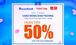Chủ thẻ Sacombank được ưu đãi lớn nhân dịp Uniqlo khai trương tại Hà Nội