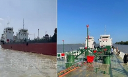Bắt giữ hai tàu thủy chở xăng giả trong đường dây buôn lậu do Phan Thanh Hữu cầm đầu