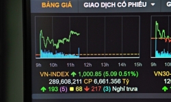 Dòng tiền đổ mạnh vào thị trường,Vn-Index vượt ngưỡng 1.000 điểm