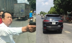 Bắc Ninh: Công an triệu tập người đàn ông dùng súng đe dọa tài xế xe tải tại Cầu Ngà