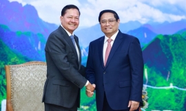 Việt Nam mong muốn cùng Campuchia hợp tác chặt chẽ để phát triển bền vững dòng sông Mekong