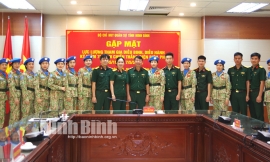 Ninh Bình: Gặp mặt lực lượng tham gia diễu binh, diễu hành Kỷ niệm 70 năm chiến thắng Điện Biên Phủ
