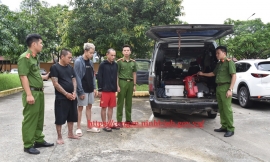 Bắt giữ nhóm đối tượng đi ô tô từ Hà Nội về Ninh Bình trộm cắp tài sản