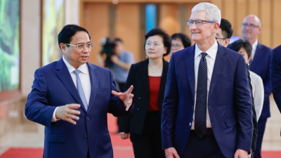 Thủ tướng Phạm Minh Chính tiếp CEO Tim Cook, đề nghị xác định Việt Nam là một cứ điểm của Apple trên toàn cầu
