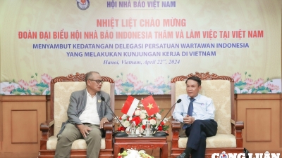 Hội Nhà báo Việt Nam và Indonesia: Tăng cường hơn nữa mối quan hệ hợp tác giữa báo chí hai nước