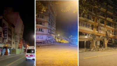 Lại xảy ra động đất liên hoàn ở Đài Loan (Trung Quốc), nhiều nhà cửa bị hư hại