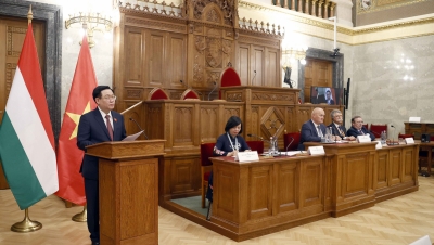 Chủ tịch Quốc hội Việt Nam và Chủ tịch Quốc hội Hungary chủ trì Toạ đàm lập pháp