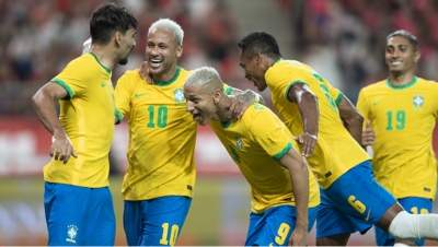 Brazil ‘nhấn chìm’ Ghana 3-0 tại trận giao hữu trên sân Oceane