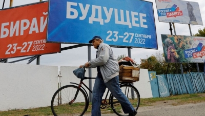 Cuộc bỏ phiếu gia nhập Nga ở các khu vực bị chiếm đóng của Ukraine chuẩn bị kết thúc