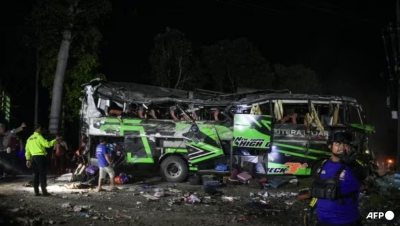 Tai nạn xe buýt trường học khiến hàng chục người thương vong ở Indonesia