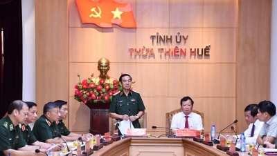 Đại tướng Phan Văn Giang làm việc tại tỉnh Thừa Thiên - Huế