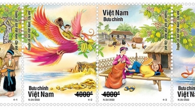 Phát hành bộ tem 'Truyện cổ tích Việt Nam: Cây khế'