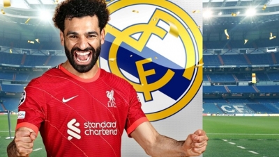 Real Madrid sẵn sàng chiêu mộ tiền đạo Salah của Liverpool