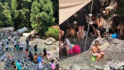 Kinh hãi đoạn Video nhóm người cắm trại tháo chạy khi nước lũ về tại Trung Quốc
