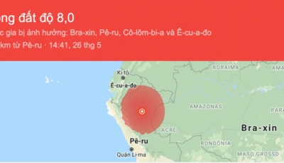 Peru bị rung chuyển bởi động đất mạnh 8 độ Richter