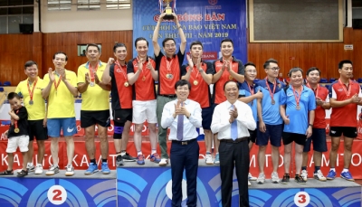 Bế mạc Giải Bóng bàn Cúp Hội Nhà báo Việt Nam lần thứ XIII - năm 2019