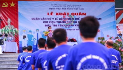 Bệnh viện Thể thao liên tiếp triển khai 3 đợt chi viện cho Thành phố Hồ Chí Minh