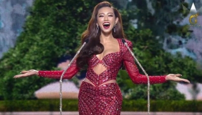 Thùy Tiên trình diễn ấn tượng ở bán kết Miss Grand