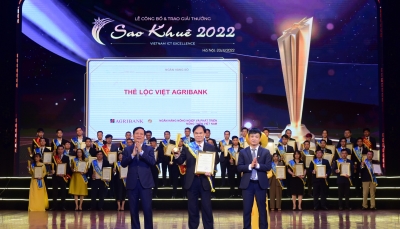 Giải thưởng Sao Khuê 2022 vinh danh Thẻ Agribank Lộc Việt
