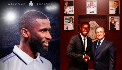 Real Madrid chính thức đón siêu hậu vệ Rudiger từ Chelsea