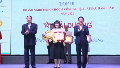 Sao Thái Dương lọt Top 10 doanh nghiệp KH&CN xuất sắc hàng đầu năm 2022