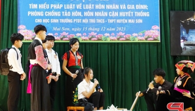 Huyện Mai Sơn từng bước giảm thiểu tình trạng tảo hôn, hôn nhân cận huyết thống