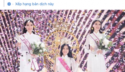 Tân Hoa hậu Việt Nam Đỗ Thị Hà nhận được mưa lời khen trên trang chủ Miss World