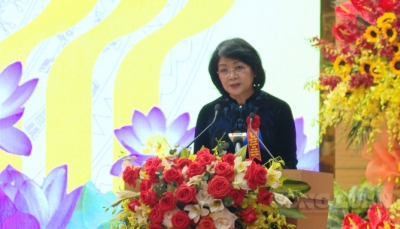 Phó Chủ tịch nước Đặng Thị Ngọc Thịnh dự Đại hội thi đua yêu nước tỉnh Phú Thọ