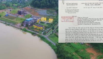 Chủ tịch UBND TP. Hà Nội chỉ đạo thanh tra toàn diện đất đai, trật tự xây dựng tại hai xã Minh Trí và Minh Phú