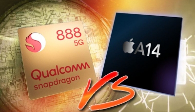 Benchmark: Chip Snapdragon 888 của Qualcomm thua xa Chip A14 của Apple