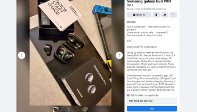 Tai nghe Galaxy Buds Pro chưa ra mắt đã được rao bán trên Facebook