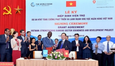 Việt Nam được hỗ trợ 2,2 triệu USD để tăng cường sự lành mạnh và phát triển của ngành ngân hàng