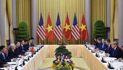 Tổng Bí thư, Chủ tịch nước Nguyễn Phú Trọng tiếp Tổng thống Mỹ Donald Trump