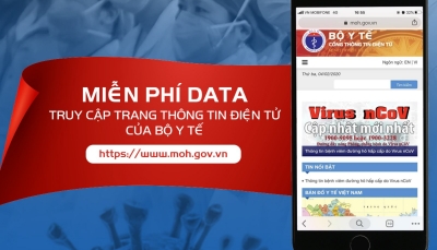 Thuê bao di động MobiFone được miễn cước data khi khi truy cập vào trang thông tin điện tử của Bộ Y tế