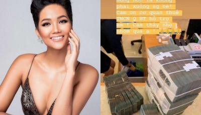 Hoa hậu H'Hen Niê lên tiếng nhận lỗi vì hành động 'khoe' tiền của mình