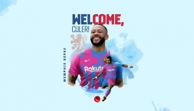 CLB Barca hoàn tất ký hợp đồng với Memphis Depay
