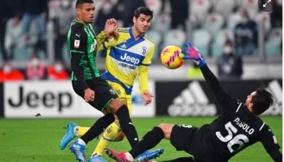 Đánh bại Sassuolo 2-1, Juventus lọt vào bán kết Cúp Quốc gia