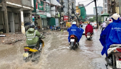 Hà Nội: Còn 12 điểm úng ngập mỗi khi mưa lớn