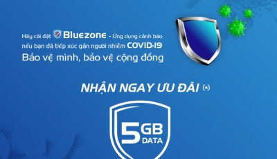 MobiFone tặng khách hàng 5GB miễn phí khi cài đặt ứng dụng Bluezone