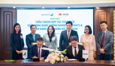Bamboo Airways và Ngân hàng MSB ký thỏa thuận hợp tác phát triển toàn diện