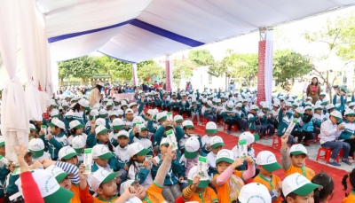 130.000 trẻ em mầm non và tiểu học Hà Nam thụ hưởng chương trình sữa học đường