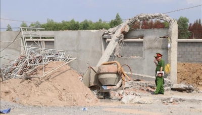Tạm giữ 3 người liên quan vụ sập công trình xây dựng ở Đồng Nai