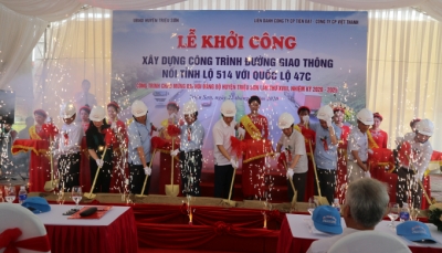 Thanh Hóa: Khởi công xây dựng công trình chào mừng Đại hội Đảng bộ huyện Triệu Sơn lần thứ XVIII
