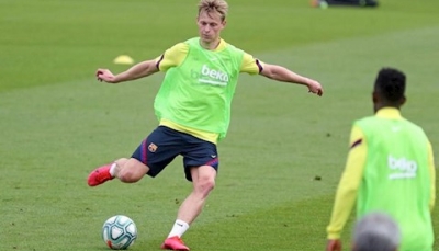 Tin thể thao nổi bật 22/6: Tiền vệ De Jong dính chấn thương có thể bỏ lỡ 4 trận đấu của Barcelona