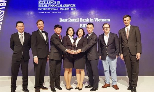 BIDV được đánh giá là ngân hàng bán lẻ tốt nhất Việt Nam 5 năm liên tiếp