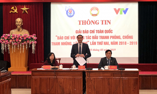 Họp báo Giải báo chí toàn quốc “Báo chí với công tác phòng, chống tham nhũng, lãng phí” lần thứ hai